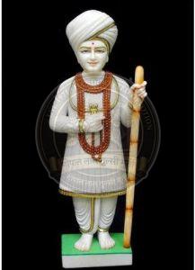 White Marble Jalaram Bapa Statue