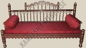 2 Seater Sankheda Handcrafted Wooden Diwan