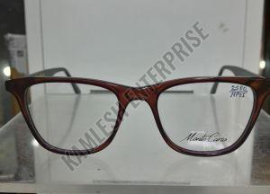 Brown Rectangular Eyeglasses Frame