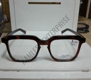 Brown Square Retro Glasses Frame