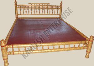 Full Size Wooden Double Bed without Box