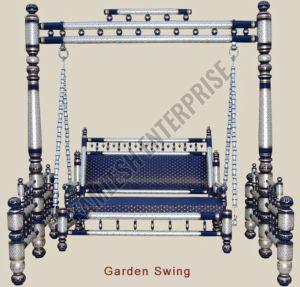Hand Carved Sankheda Wooden Garden Swing