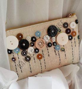Handmade Jute Clutch Bag