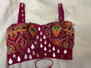 Heavy Mirror Work Carset Blouse