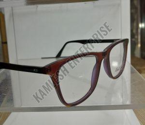 Brown Rectangular Eyeglasses Frame
