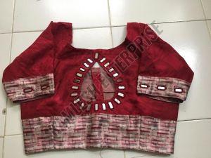 Heavy Mirror Work Carset Blouse