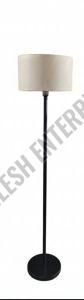 Metal Floor Lamp with Cylindrical Drum Shade