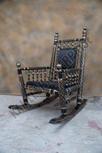 Sankheda Teak Wood Rocking Chair