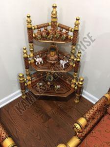 Traditional Handcrafted Sankheda Corner Rack