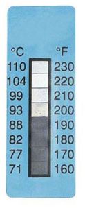 Irreversible Temperature Indicator Label