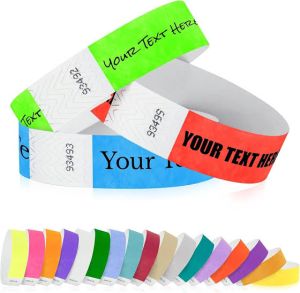 Rubber Plain Tyvek Wrist Band