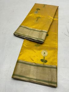 Beautiful Chanderi Handloom Pattu Soft Silk Saree