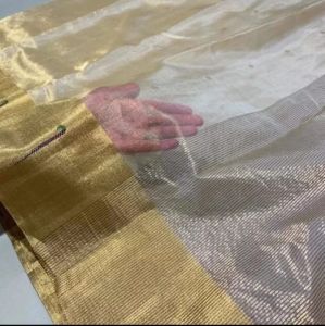 Beautiful Chanderi Handloom Zari Tissue Silk Saree
