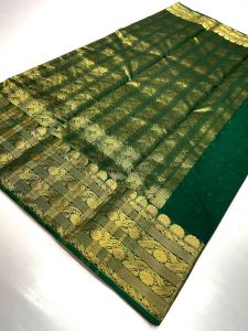 Designer Chanderi Handloom Katan Silk Saree