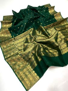 Designer Chanderi Handloom Katan Silk Saree