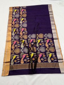 Party Wear Chanderi Handloom Pattu Soft Silk Saree