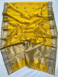 Beautiful Chanderi Handloom Pattu Soft Silk Saree