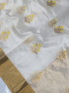 Pure Chanderi Handloom Pattu Soft Silk Saree