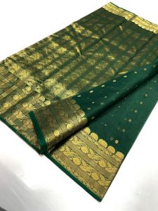 Designer Chanderi Handloom Katan Silk Saree