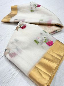 Stylish Chanderi Handloom Katan Silk Saree