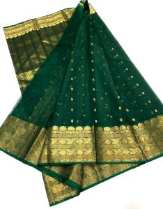 Designer Chanderi Handloom Katan Silk Saree