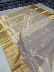 Beautiful Chanderi Handloom Zari Tissue Silk Saree