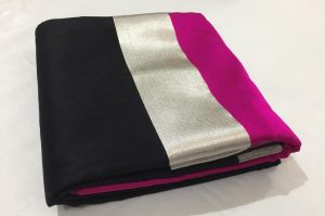 Plain Chanderi Handloom Pattu Soft Silk Saree