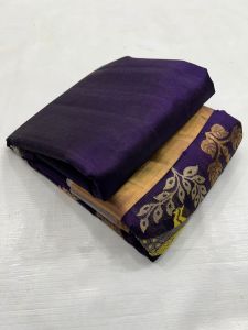 Party Wear Chanderi Handloom Pattu Soft Silk Saree