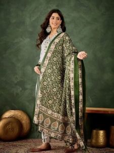 Heavy Embroidered Cotton Suit Set