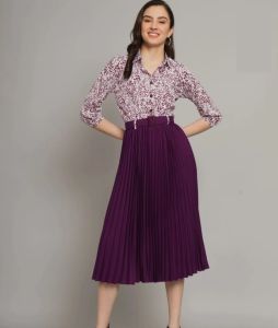 Women Regular Fit Top and Long Skirt Set