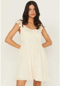 Women Tie Back Mini Dress