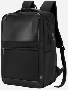Black Polyester Laptop Compartment Office Bag