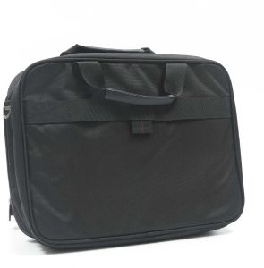 Black Polyester Office Shoulder Briefcase Bag
