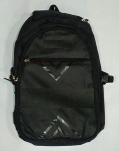 Black Travel Friendly School Bag