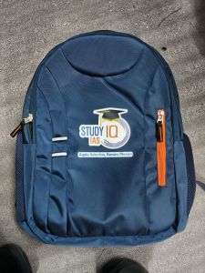 Blue Heavy Polyester School Backpack
