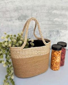 Jute Beige Lunch Bag