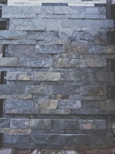 Dark Grey Rustic Natural Stone Wall Cladding Tiles