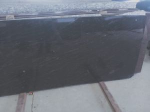 Polished Rajasthan Fish Black Granite Slab