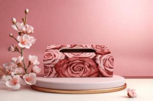 Wooden Printed Tissue Box