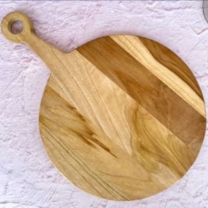 10 Inch Rustic Wooden Round Chopping Board