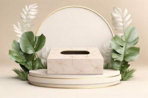 Wooden Printed Tissue Box