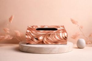Wooden Printed Tissue Box