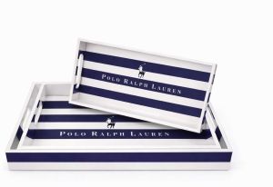 Promotional Logo Printed MDF Rectangular Tray Set