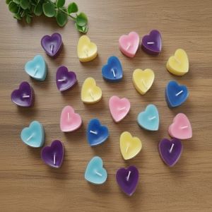 Colorful Heart Shape Decorative Candles