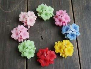 Colorful Flower Shape Scented Candles