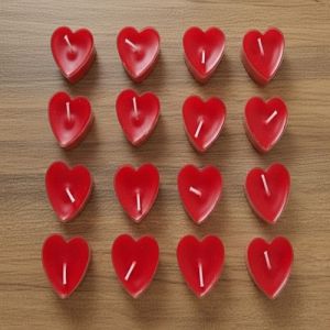 Handmade Red Heart Shape Candles