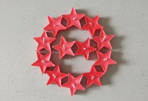 Decorative Soy Wax Star Candle