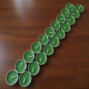 Decorative Green Tealight Candles