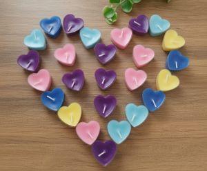 Colorful Heart Shape Decorative Candles