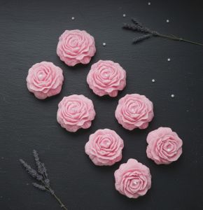 Soy Wax Pink Peony Flower Candle